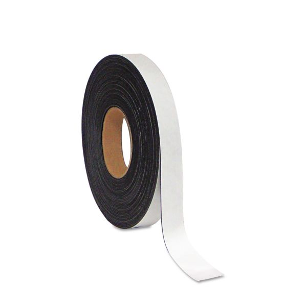 MasterVision Dry Erase Magnetic Tape Roll, White, 1" x 50 Ft.