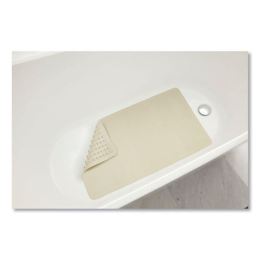 Rubbermaid Commercial Safti-Grip Latex-Free Vinyl Bath Mat, 16 x 28, White