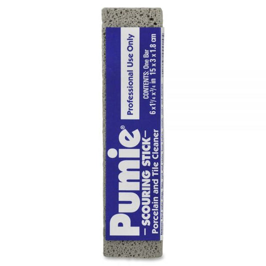 U.S. Heavy Duty Pumice Scouring Sticks 6" x 0.8" x 1.3" - Gray - 12/ Pack