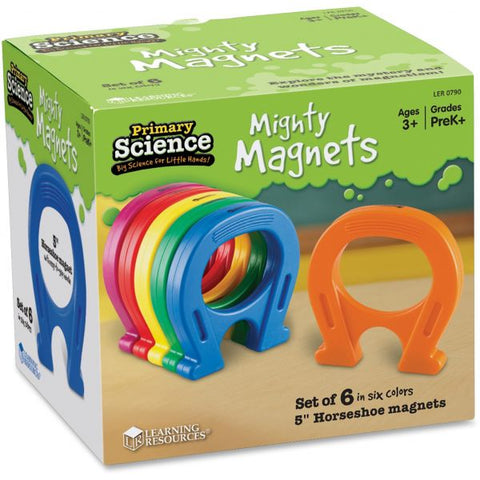 Learning Resources Horseshoe Magnets Set Skill Learning: Magnetism - 5 Year & Up - Assorted