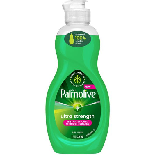 Palmolive UltraStrength Original Dish Soap Liquid - 8 fl oz (0.3 quart) - Original Scent - 1 Each - Green