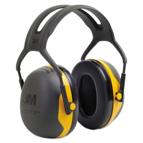 3M PELTOR X2 Earmuffs, 24 dB NRR, Yellow/Black