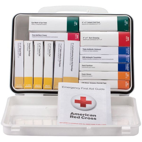 First Aid Only Unitized ANSI Class A Weatherproof First Aid Kit for 25 People, 84 Pieces, Plastic