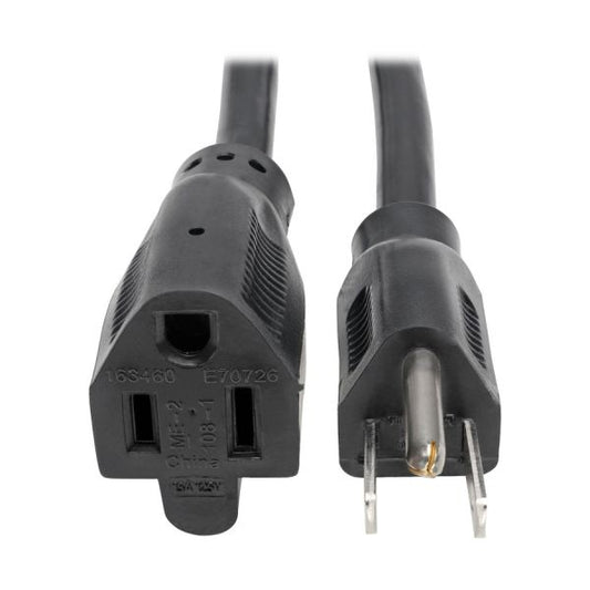 Tripp Lite Heavy Duty Power Extension Cord 15A 14AWG 5-15P to L5-15R 25' 120 V AC Voltage Rating - 15 A Current Rating - Black