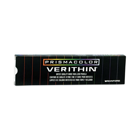 Prismacolor Verithin Dual-Ended Two-Color Pencils, 2 mm, Blue/Red Lead, Blue/Red Barrel, Dozen