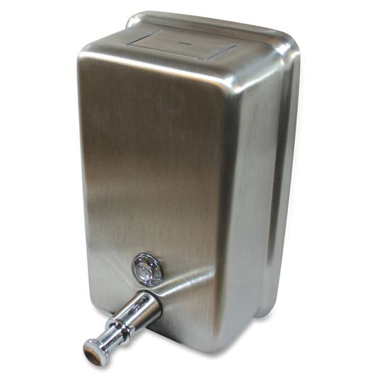 Genuine Joe Stainless Vertical Soap Dispenser Stainless Steel - 40 oz Capacity      (1) Reviews Product Nu