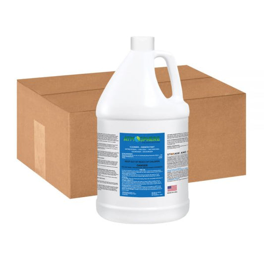 Atmosphere Cleaner/Disinfectant/Deodorizer, Unscented, 128 Oz Bottle, Case Of 4 1 Gallon Size - Fragrance Free - 4 Bottles/ Carton