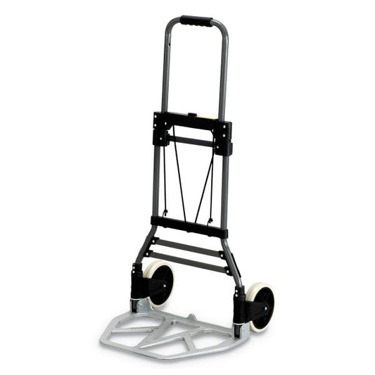 Safco Stow-Away Collapsible Medium Hand Truck, 275 lb Capacity, 19 x 17.75 x 38.75, Aluminum