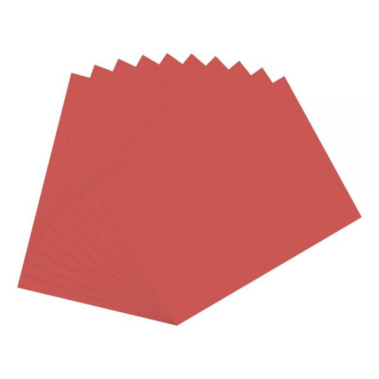 Construction Paper, 9" x 12", 100% Recycled, Red, Pack Of 50 Sheets