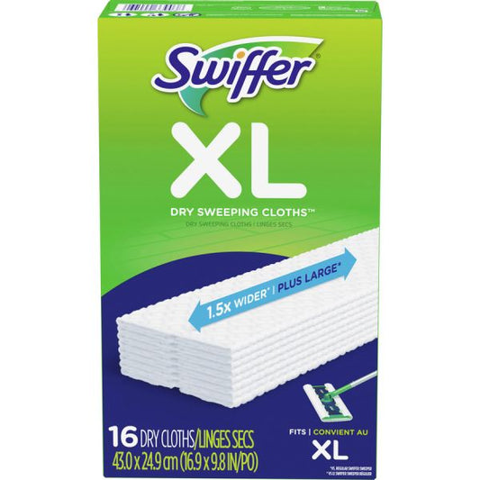 Swiffer Sweeper XL Dry Sweeping Cloths 16 Per Box - White