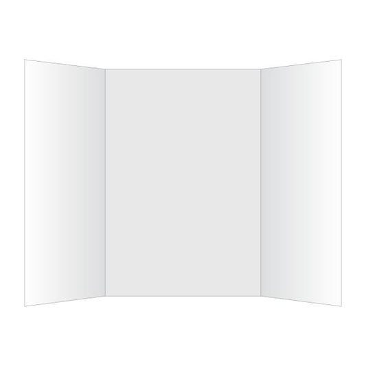 White Tri-Fold Presentation Foam Board White Tri-Fold Presentation Foam Board, 36"x48"