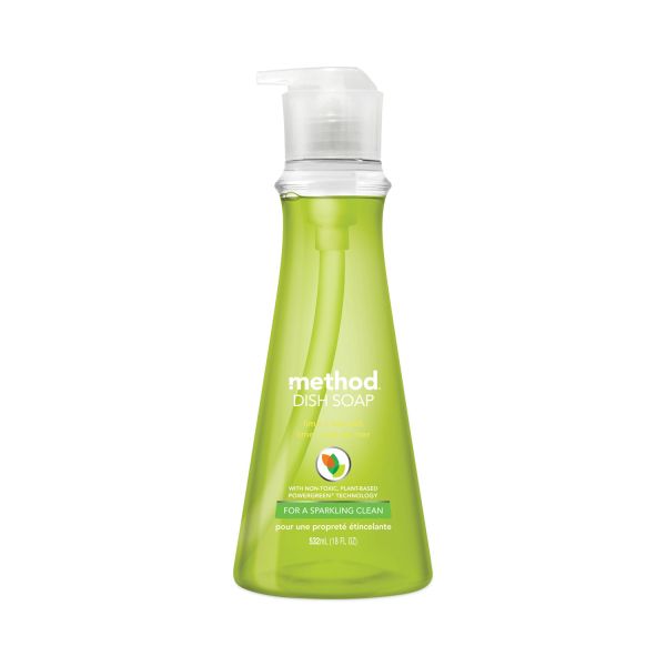 Method Dish Soap, Lime and Sea Salt, 18 oz Pump Bottle