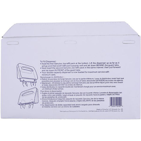 Genuine Joe Half-fold Toilet Seat Covers 250 Covers/ Pack - 10 Packs/ Carton