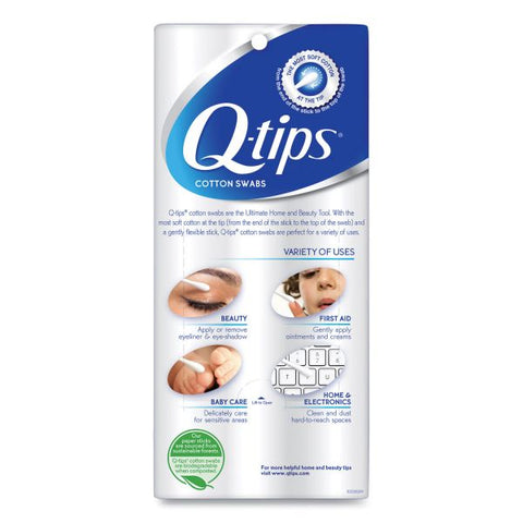 Q-tips Cotton Swabs, 750/Pack, 12/Carton