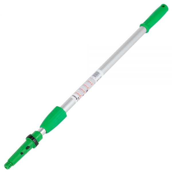 Unger Opti-Loc Extension Pole, 4 ft, Two Sections, Green/Silver