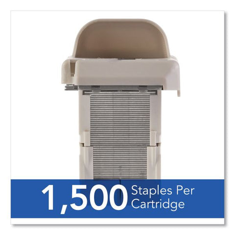 Swingline 502e Staple Cartridge for Desktop Electric Stapler 1500 Per Cartridge - Standard - 1/4" Leg - 1/2" Crown - Holds 25 Sheet(s) - for Paper - Chisel Point, Jam-free - Silver1 Each