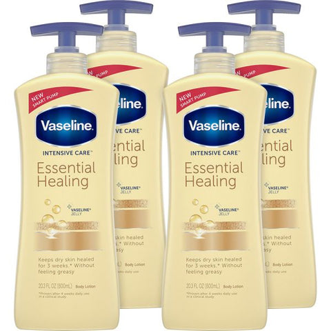 Vaseline Intensive Care Lotion Lotion - 20.30 fl oz - For Dry Skin - Applicable on Body - Moisturising, Absorbs Quickly, Non-greasy - 4 / Carton