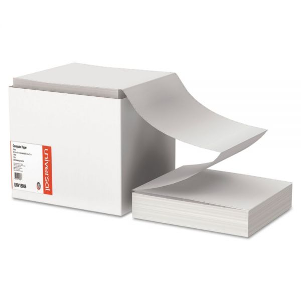 Universal Printout Paper, 1-Part, 15 lb Bond Weight, 9.5 x 11, White, 3,300/Carton