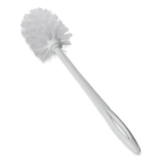 Rubbermaid Commercial Toilet Bowl Brush, 10" Handle, White