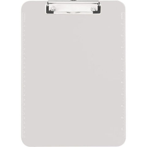 Business Source Transparent Plastic Clipboard 8 1/2" x 11" - Plastic - Clear - 1 Each