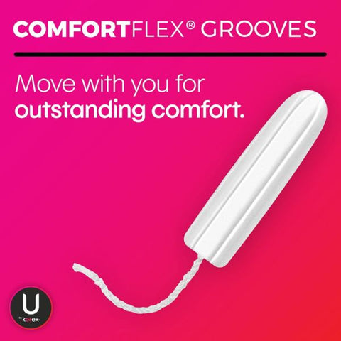 Kimberly-Clark U by Kotex Click Tampon Regular 1 Each - Anti-leak, Fragrance-free, Comfortable, Unscented