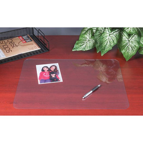 Artistic Krystal Antimicrobial Desk Pad Rectangle - 36" Width x 20" Depth - Vinyl - Clear