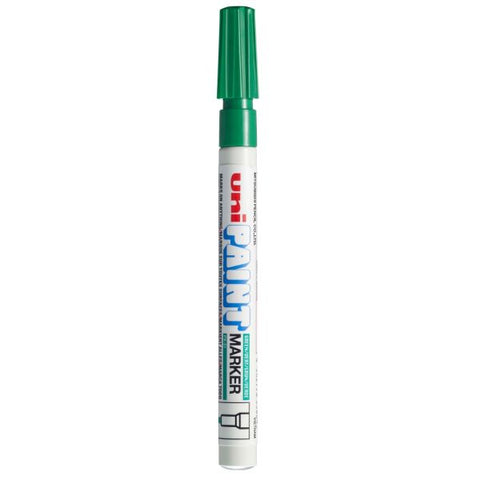 uniball Uni-Paint PX-21 Oil-Based Fine Point Marker Fine Marker Point - Green Oil Based Ink - 1 Dozen