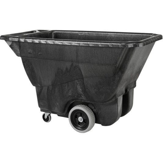 Rubbermaid Commercial Utility Duty Tilt Truck 450 lb Capacity - Structofoam - x 26" Width x 53" Depth x 33" Height - Black - 1 Each