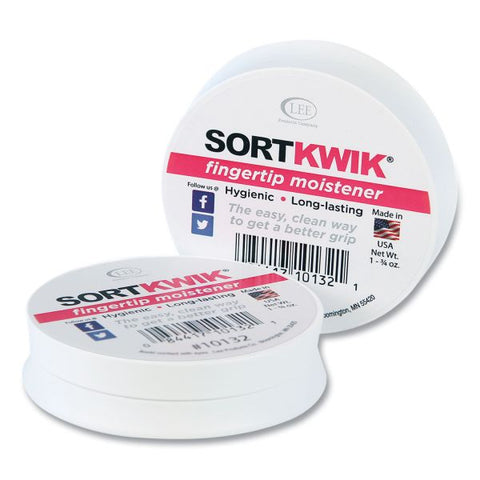 LEE Sortkwik Fingertip Moisteners, 1.75 oz, Pink, 2/Pack