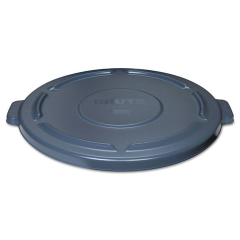 Rubbermaid Commercial Vented Round BRUTE Lid, 24.5" Diameter x 1.5h, Gray