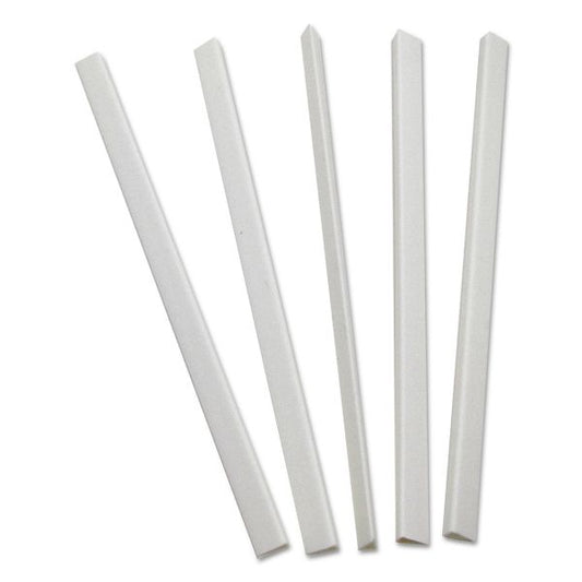 C-Line Slide 'N Grip Binding Bars, 40-Sheet Capacity, 11 x 0.25, White, 100/Box
