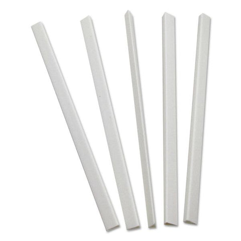 C-Line Slide 'N Grip Binding Bars, 40-Sheet Capacity, 11 x 0.25, White, 100/Box
