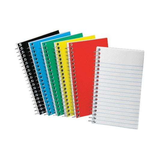 Ampad Sidebound Memo Notebooks 50 Sheets - Wire Bound - 5" x 3" - White Paper - AssortedPressboard Cover - Mediumweight, Rigid - 10 / Bundle