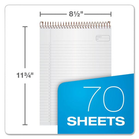 Ampad Gold Fibre Wirebound Project Notes Pad, Project-Management Format, Navy Cover, 70 White 8.5 x 11.75 Sheets