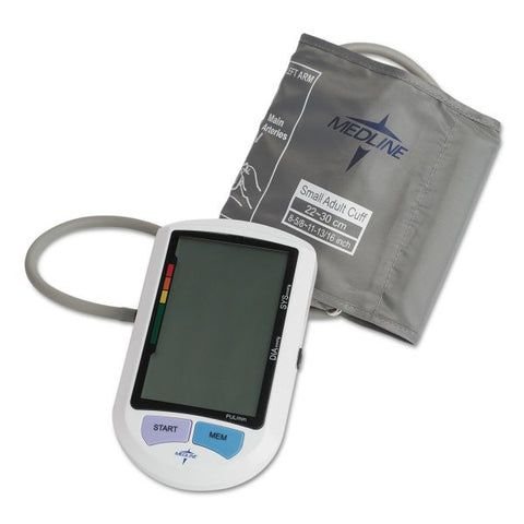 Medline Automatic Digital Upper Arm Blood Pressure Monitor, Small Adult Size