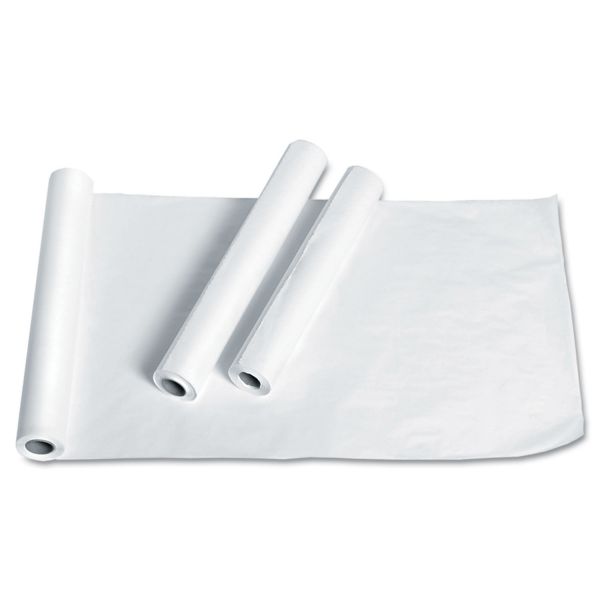 Medline Exam Table Paper, Deluxe Smooth, 18" x 225ft, White, 12 Rolls/Carton