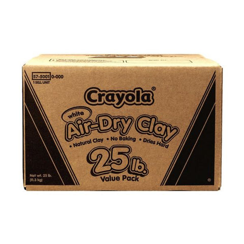 Crayola Air-Dry Clay, White, 25 lbs