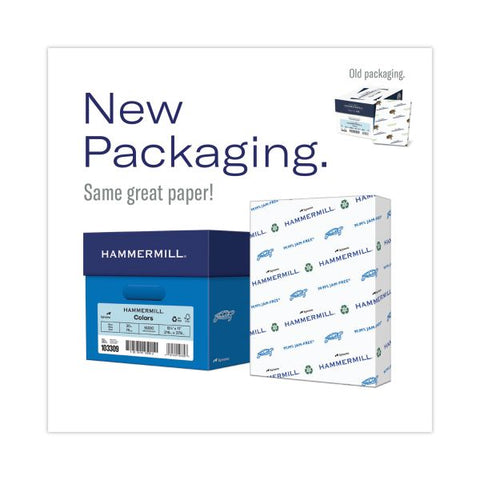 Hammermill Recycled Colored Paper, 20 lb, 8 1/2 x 11, Green, 5000 Sheets/Carton