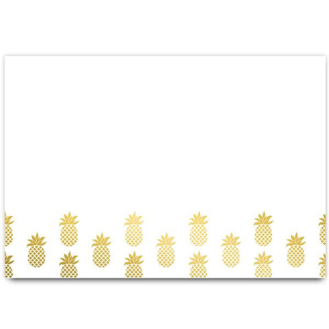 Great Papers! Golden Pineapples Thank You Card, Gold Foil, 4.875" x 3.375", 50 count