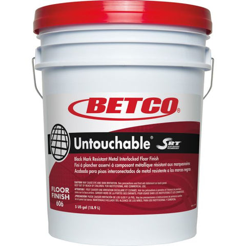 Betco Untouchable SRT Floor Finish Concentrate Liquid - 640 fl oz (20 quart) - Mild Scent - 1 Each - White Clear