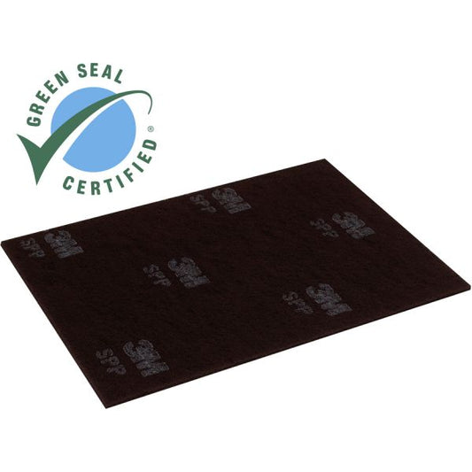 Scotch-Brite Surface Preparation Pads 5/Carton - Rectangle - 14" Width x 0.40" Thickness - Scrubbing, Stripping - Concrete, Granite, Marble, Vinyl, Wood, Terrazzo, Stone Floor - 175 rpm to 600 rpm Speed Supported - Residue-free - Nylon Fiber - Maroon