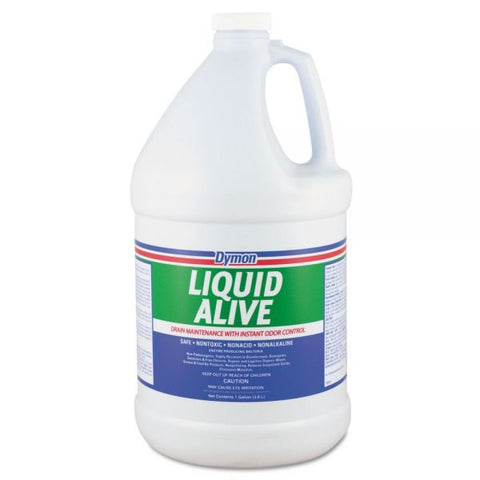 Dymon LIQUID ALIVE Enzyme Producing Bacteria, 1 gal Bottle, 4/Carton