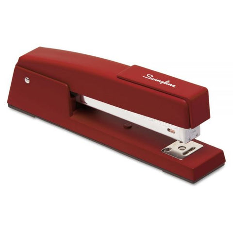 Swingline 747 Classic Full Strip Stapler, 20-Sheet Capacity, Lipstick Red