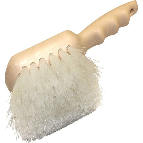 Genuine Joe GJO98215, 9" Nylon Utility Brush, 1 Each, White 9" Brush Face - 1 Each - White