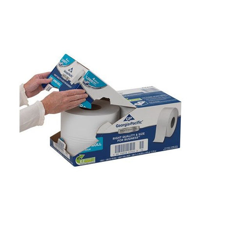 Georgia Pacific Professional White Jumbo Bathroom Tissue, Septic Safe, 2-Ply, 3.5 x 1,000 ft, 4/Carton