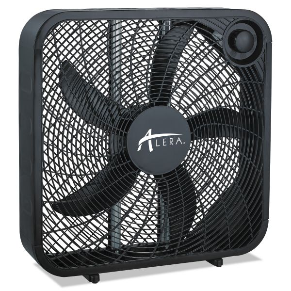 Alera 3-Speed Box Fan, Black