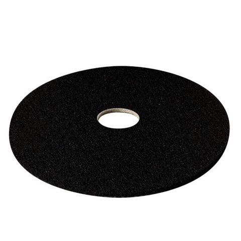 3M 7300 High Productivity Floor Stripping Pads, 1/2" x 16", Black, Case Of 5