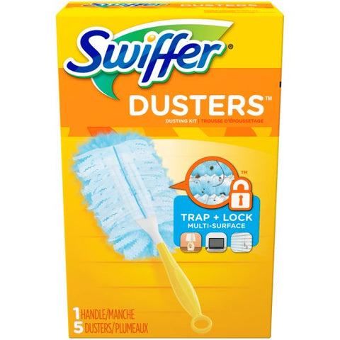 Swiffer Unscented Duster Kit Kit Includes: 1 Handle & 5 Duster Refills