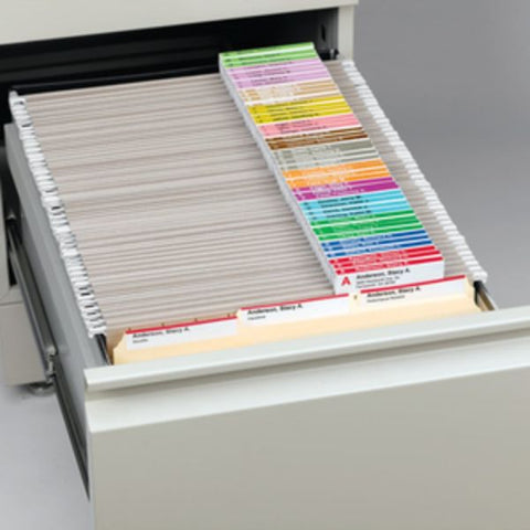 Smead Viewables Hanging Folder Labeling System 3.50" Width - 3-Sided - 25 Tabs - 32 Labels - 32 Clear Label Protectors