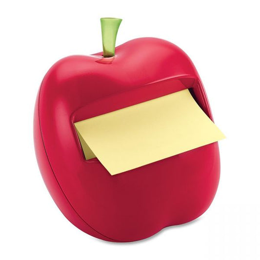 3M Post-it Apple Pop-up Note Dispenser 3" x 3" - Holds 50 Sheet of Note - Red